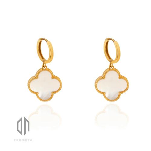 گوشواره آویزی طلا طرح ونکلیف کد 377CE