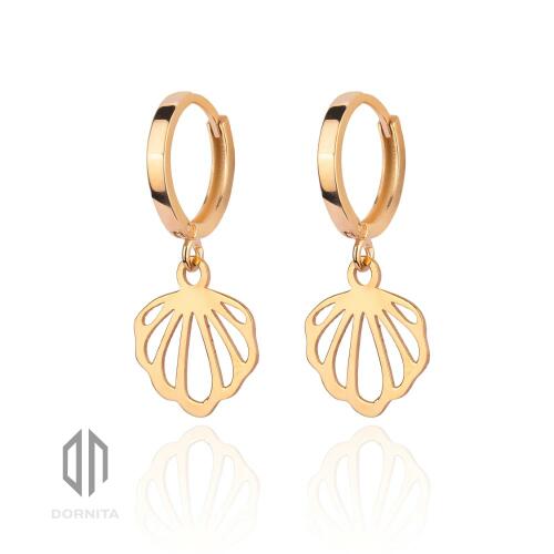 گوشواره طلا طرح صدف کد 641LE