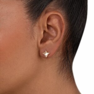 گوشواره طلا با صدف کد FE116