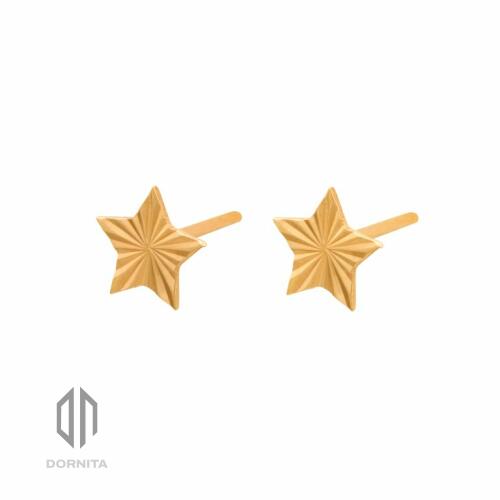 گوشواره طلا طرح ستاره کد FE101