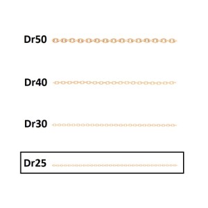 زنجیر طلا خیلی نازک کد FD100