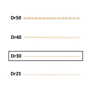زنجیر طلا نازک کد FD101