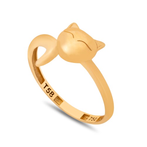 انگشتر طلا طرح روباه کد FR160