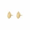 گوشواره طلا طرح برگ کد FE120