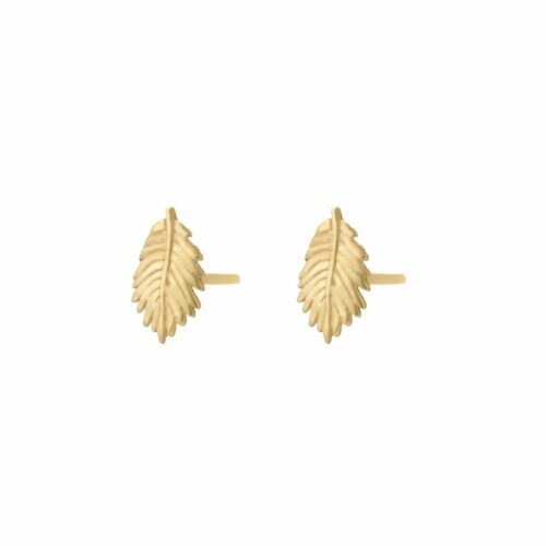 گوشواره طلا طرح برگ کد FE120