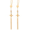 گوشواره طلا طرح لویی ویتون کد FE150