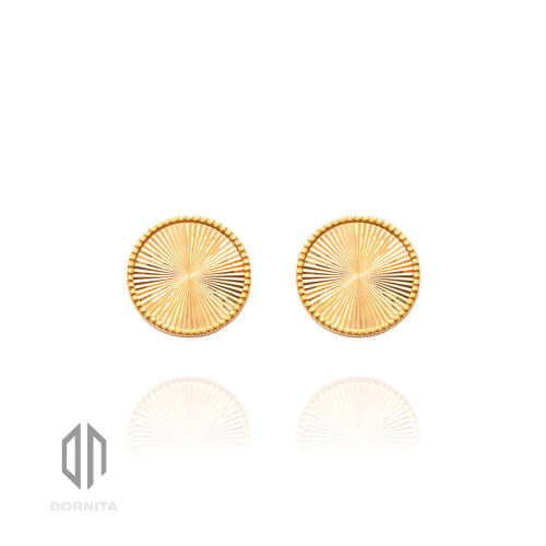 گوشواره طلا طرح تراش کد 522CE