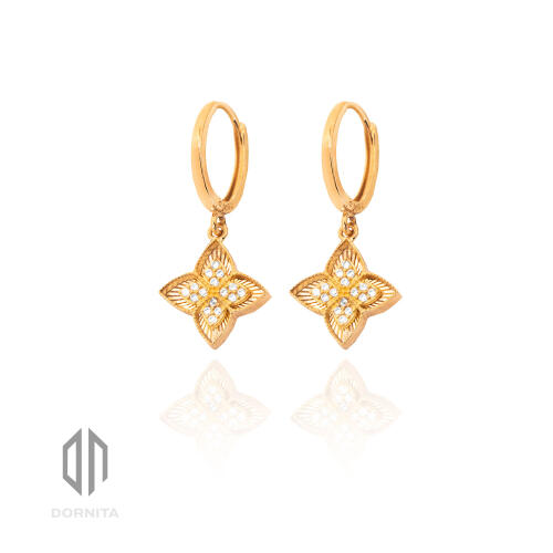 گوشواره طلا طرح روبرتو کوین کد 519CE