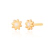 گوشواره طلا طرح گل کد FE155