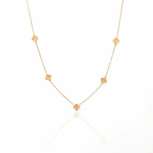 گردنبند طلا طرح ونکلیف تراش کد FN106