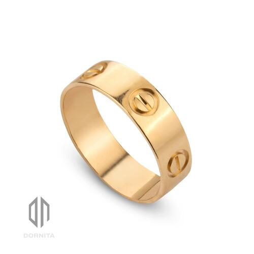 انگشتر طلا طرح LOVE کارتیه کد 677CR
