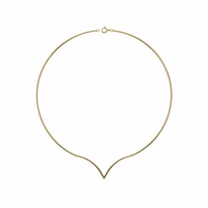 گردنبند طوق طلا طرح V کد FN110