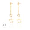 گوشواره طلا طرح پروانه کد 703LE