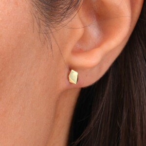 گوشواره طلا طرح هندسی کد FE106