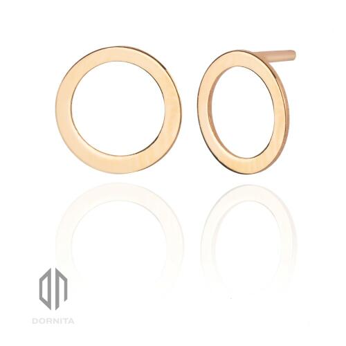 گوشواره طلا طرح دایره کد 642LE