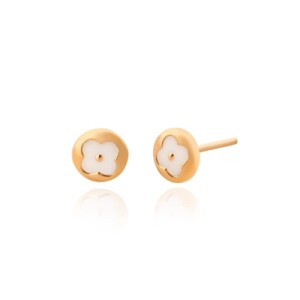 گوشواره طلا طرح لویی ویتون کد FE123