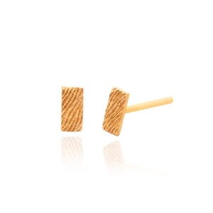 گوشواره طلا طرح مستطیل کد FE129