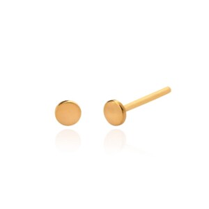 گوشواره طلا طرح دایره کد FE130