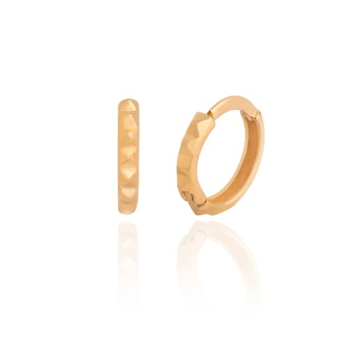 گوشواره حلقه ای طلا مناسب پیرسینگ کد FE134